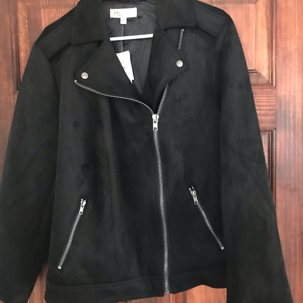 NWT! Philosophy Black Polyester Jacket